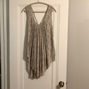 Free People criss cross back tunic